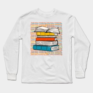 Vintage Just Keep Creating // Retro Writer and Writing Inspiration Long Sleeve T-Shirt